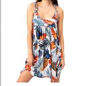 Rip Curl dress large colorful flowers size L